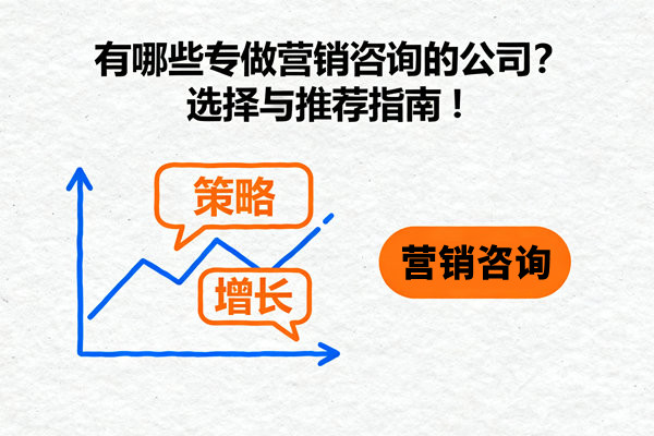 有哪些專(zhuān)做營(yíng)銷(xiāo)咨詢(xún)的公司？選擇與推薦指南！